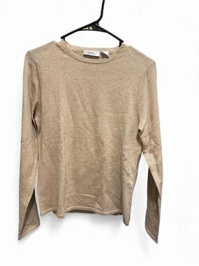 Andrea Viccaro Cashmere Long Sleeve in Tan Size Medium